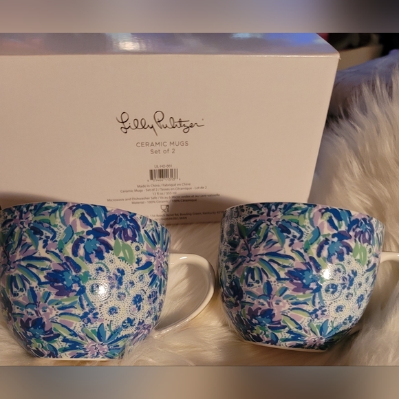 Lilly Pulitzer Matching Mugs Set. 12oz Brand New 💎 - Picture 4 of 5